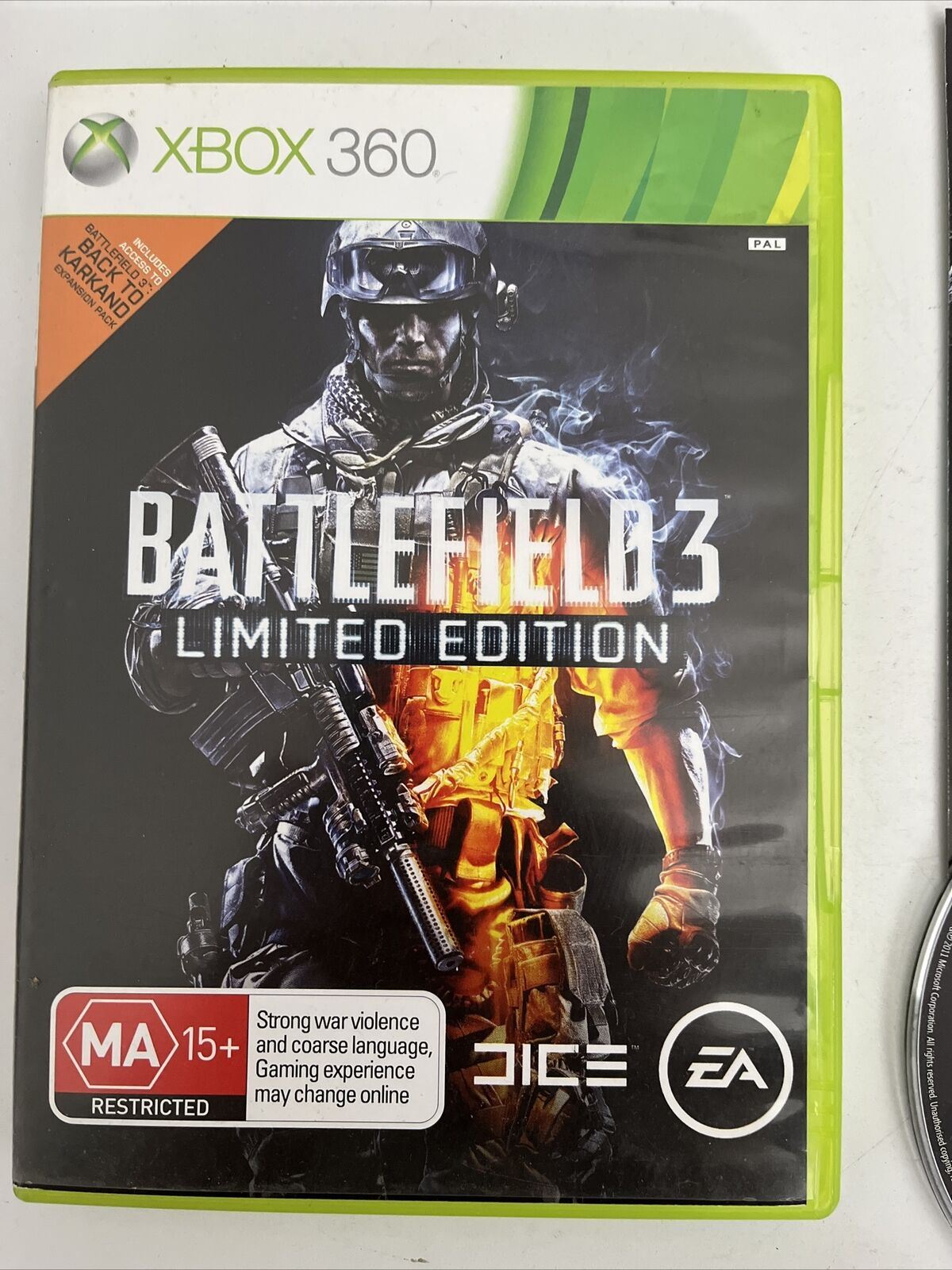 Battlefield 3 Limited Edition - Microsoft Xbox 360 Game PAL with Manual