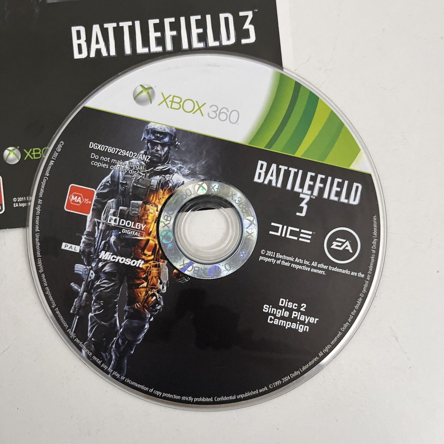 Battlefield 3 Limited Edition - Microsoft Xbox 360 Game PAL with Manual