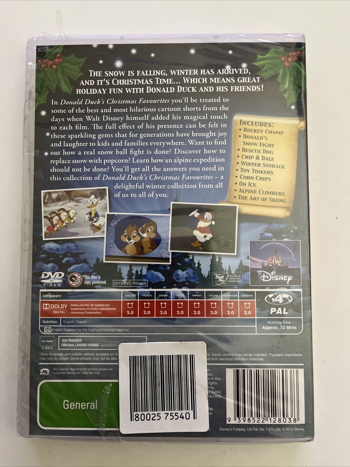 *New Sealed* Disney Donald Duck's Christmas Favourites (DVD, 2005) Region 4