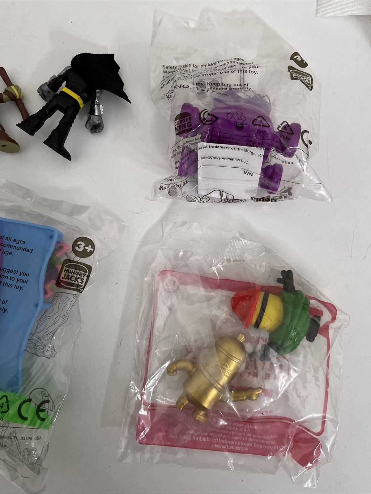 10x Bulk Lot McDonalds Hungry Jacks Promotional Toys Sonic Batman Minions