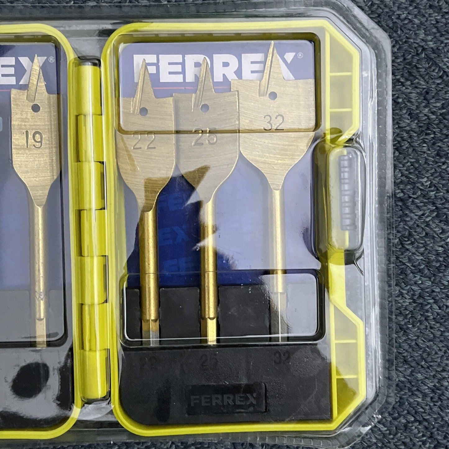 Ferrex 7 Piece Titanium Coated Flat Bit Set NEW