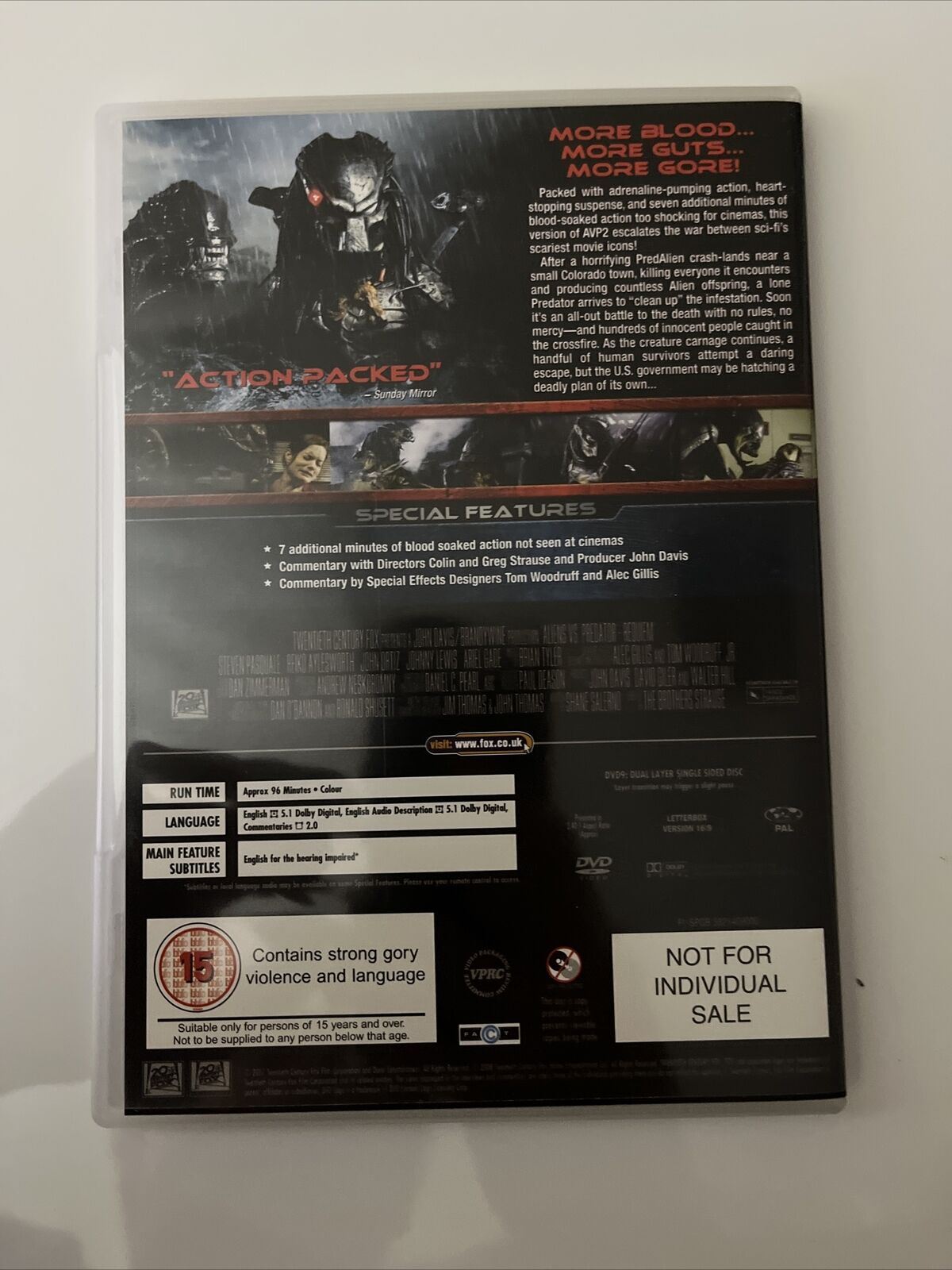 Predator Quadriology: Predator 1,2, Alien vs Predator 1 & 2 (DVD) Region 2