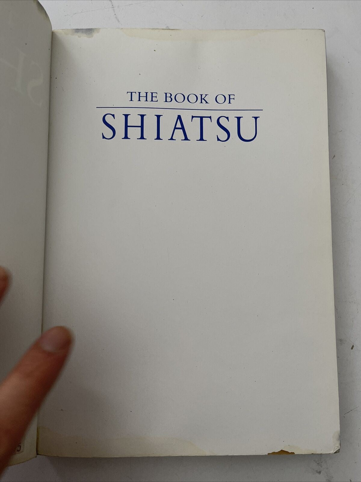 The Book of Shiatsu - by Paul Lundberg PB