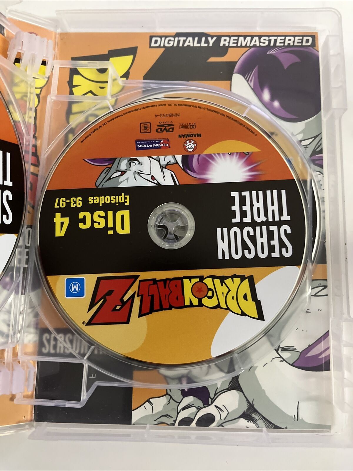 Dragon Ball Z : Season 3 (Remastered : Uncut, DVD, 1999) Anime Region 4