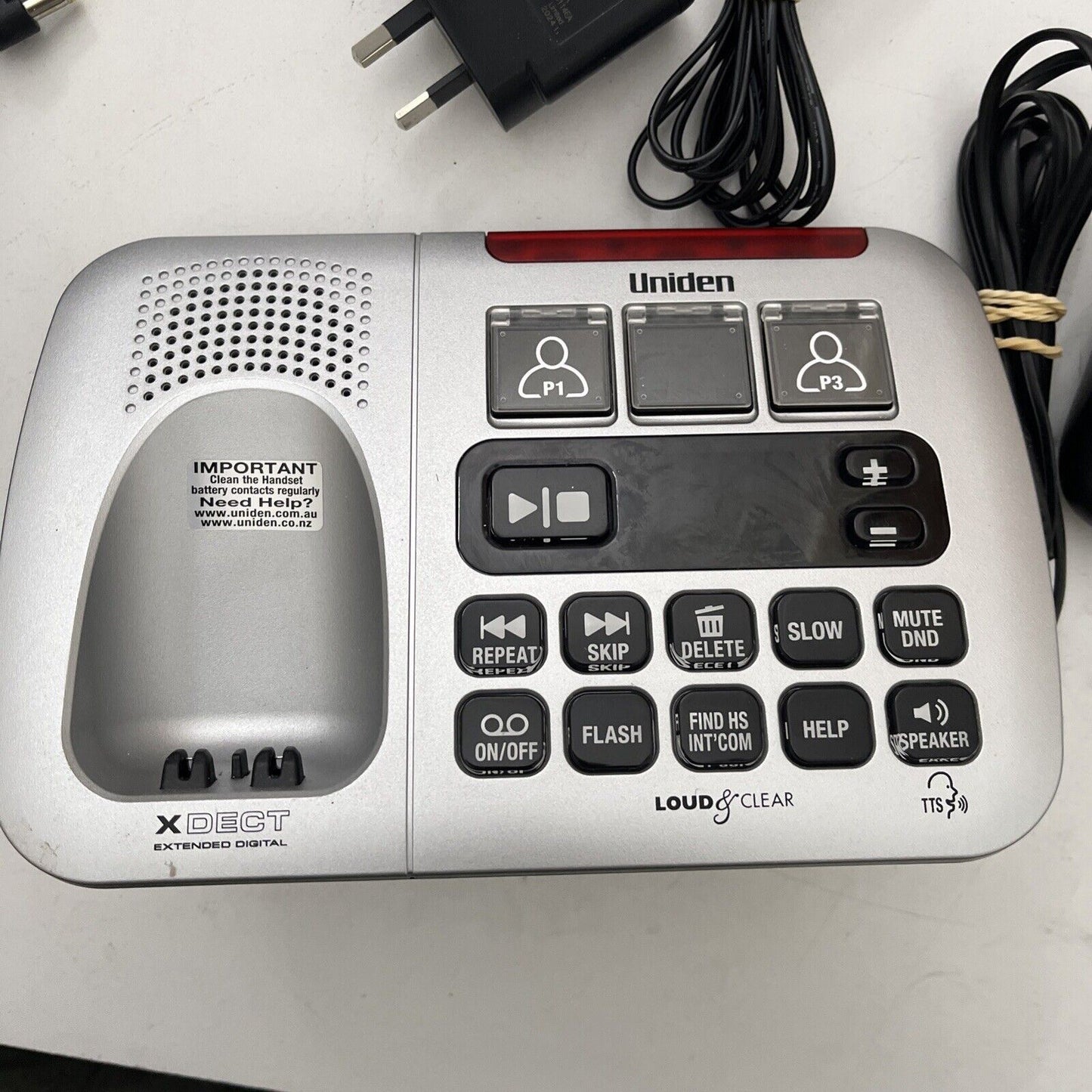 Uniden SSE45+1 Cordless Phone Twin Pack Answering Machine