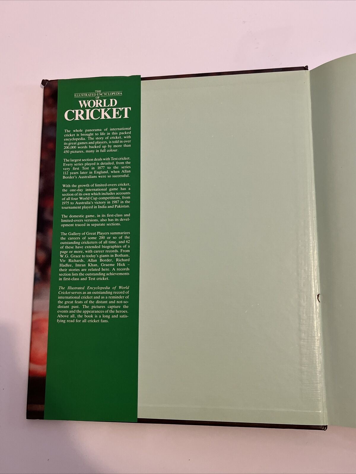 The Illustrated Encyclopedia of World Cricket by Peter Arnold 1st ed