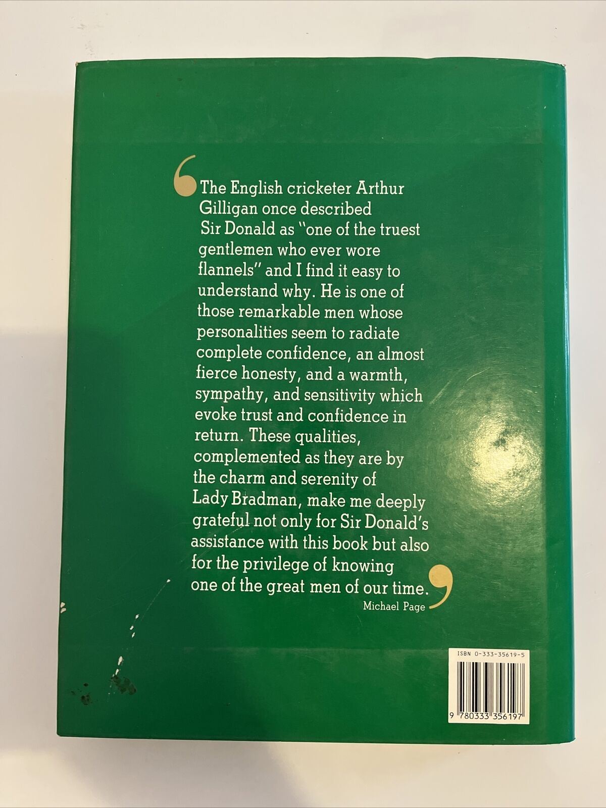 Bradman: The Illustrated Biography by Michael Page (Hardcover, 1983)