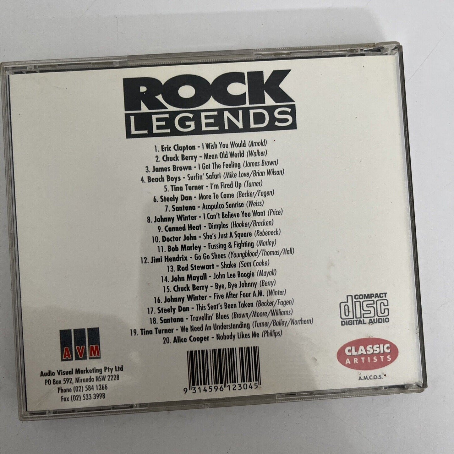 Rock Legends - Rod Stewart, Jimi Hendrix, Chuck Berry... CD Album