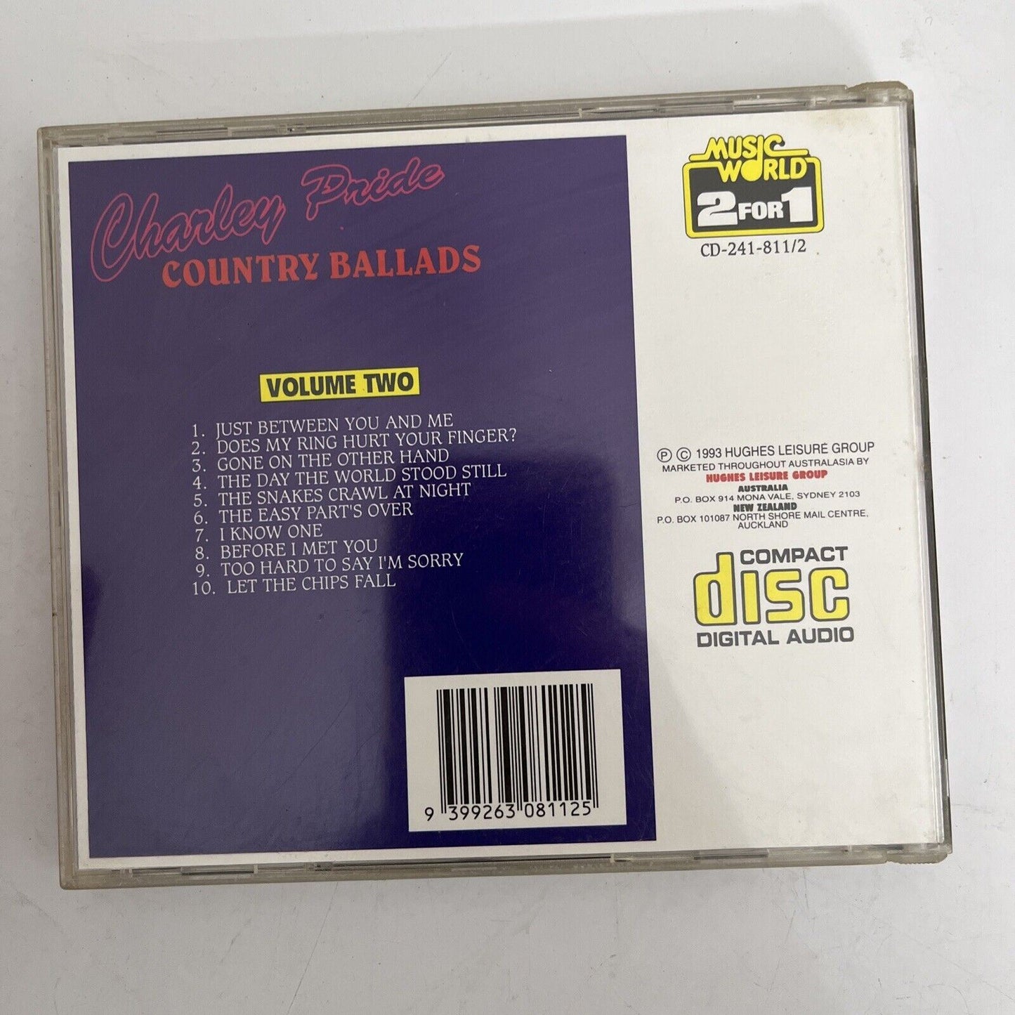 Charlie Pride - Country Ballads Volume 2 (CD, Album)
