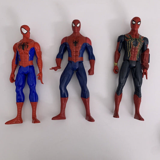 3x Marvel Spider-Man Action Figure 12inch 10cm
