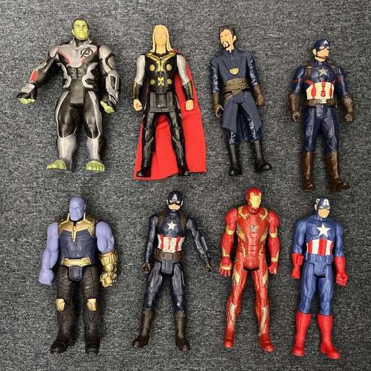 8x Marvel Avengers Figure 30cm Hulk Thor Captain America Iron man Thanos Dr Stra