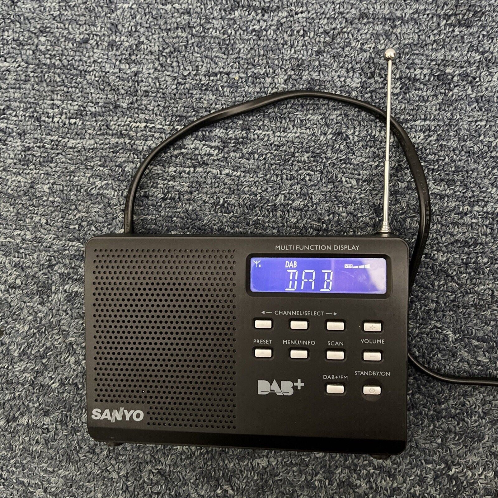 Sanyo DAB+/FM Digital Radio RPDB1 Tested Working Retro Unit