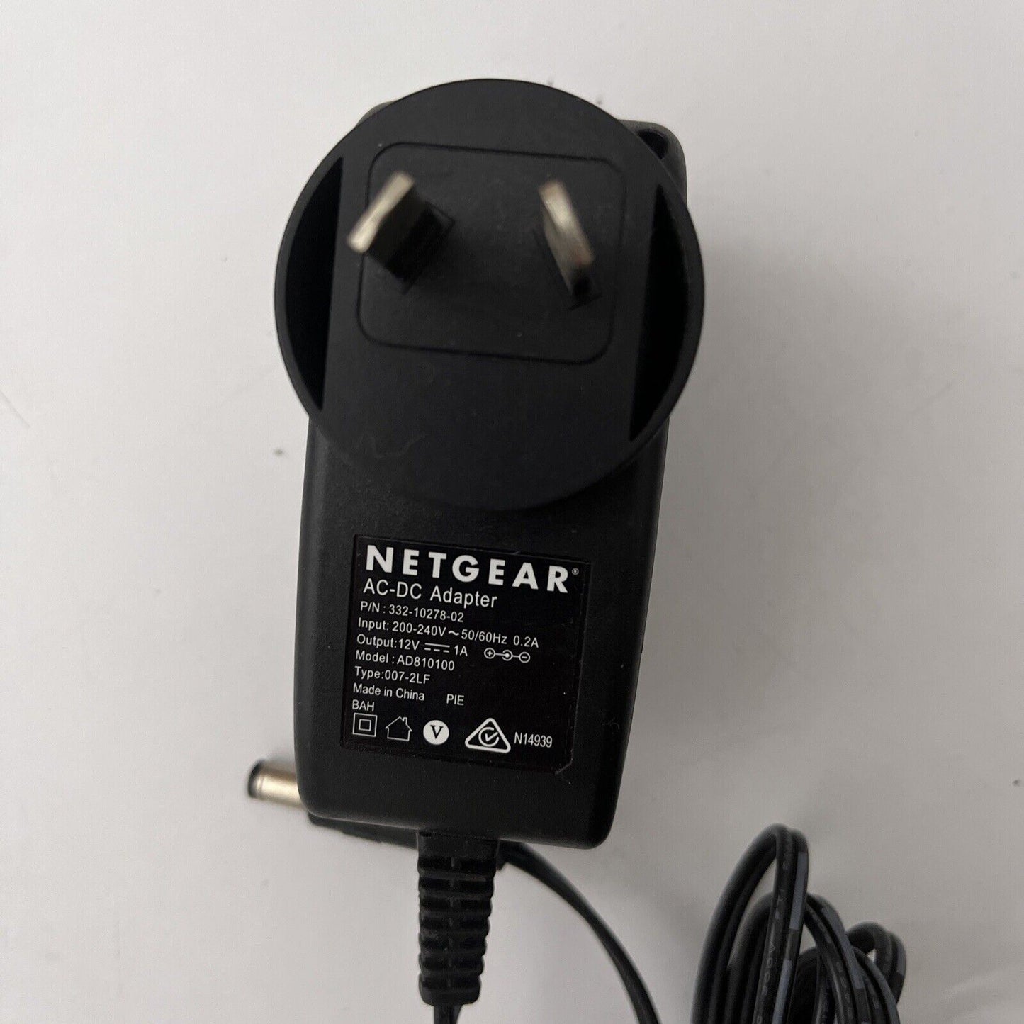 Genuine Netgear AF810100 AC Adapter 12V 1A Power Supply