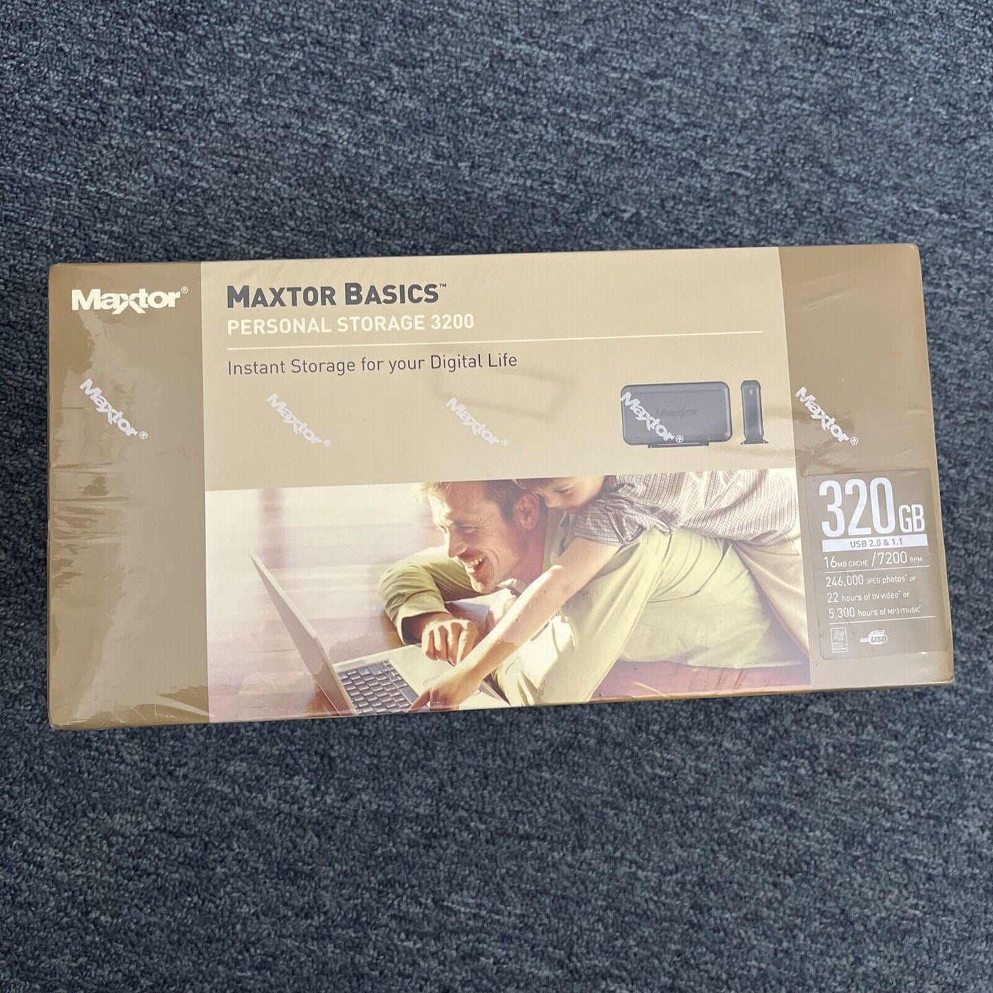 Maxtor External Hard Drive 320GB Personal Storage 3200 USB BRAND NEW