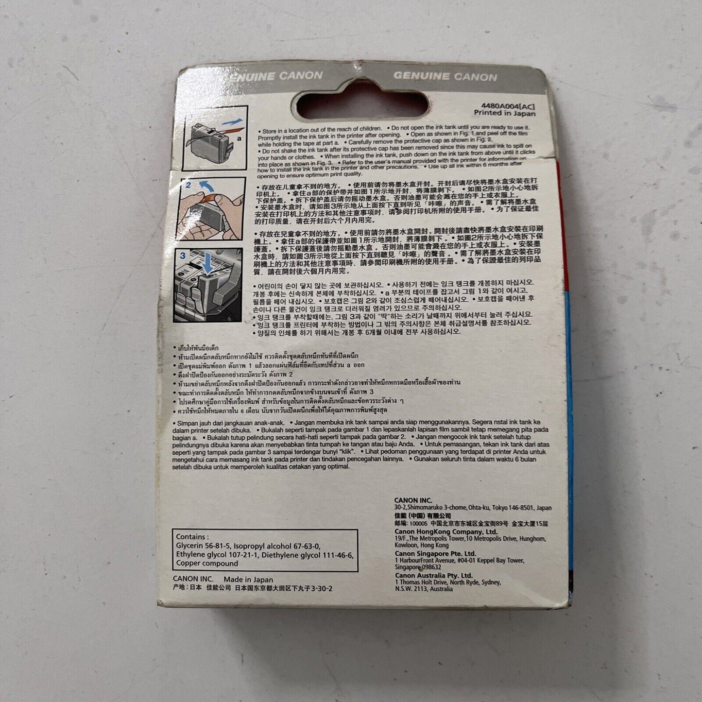 Genuine Canon BCI-3eC Cyan + Magenta Ink Cartridge PIXMA Series