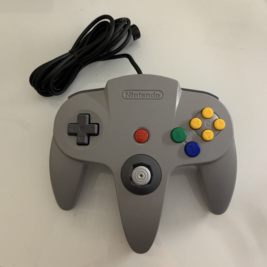 Official Nintendo 64 Controller Grey - Genuine Tested and working