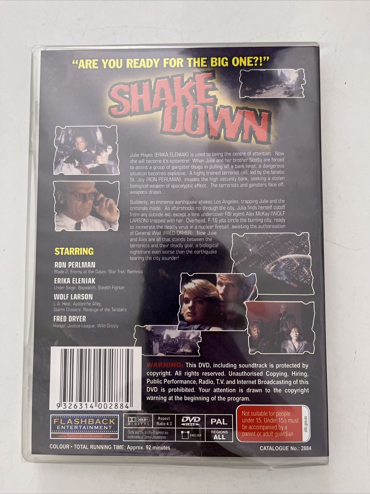 Shakedown (DVD, 2002) Ron Perlman, Erika Eleniak. Action Film NEW All Region