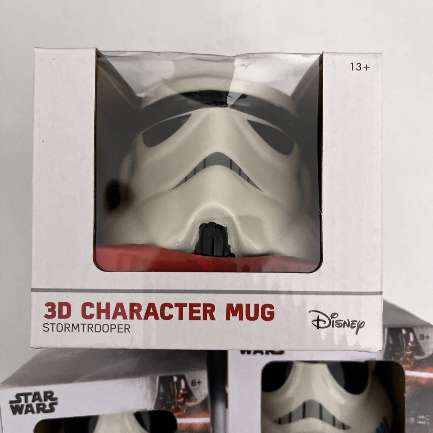 NEW Star Wars 3D Storm Trooper Mug, 2x Egg Cup & Darth Vader Ceramic Dish
