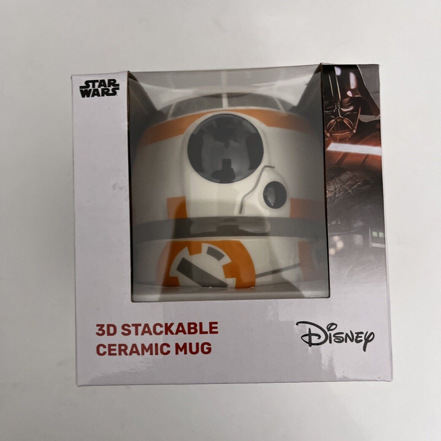 Official Star Wars 3D Ceramic R2-D2 + BB-8 Mug & Darth Vader Ceramic Dish NEW
