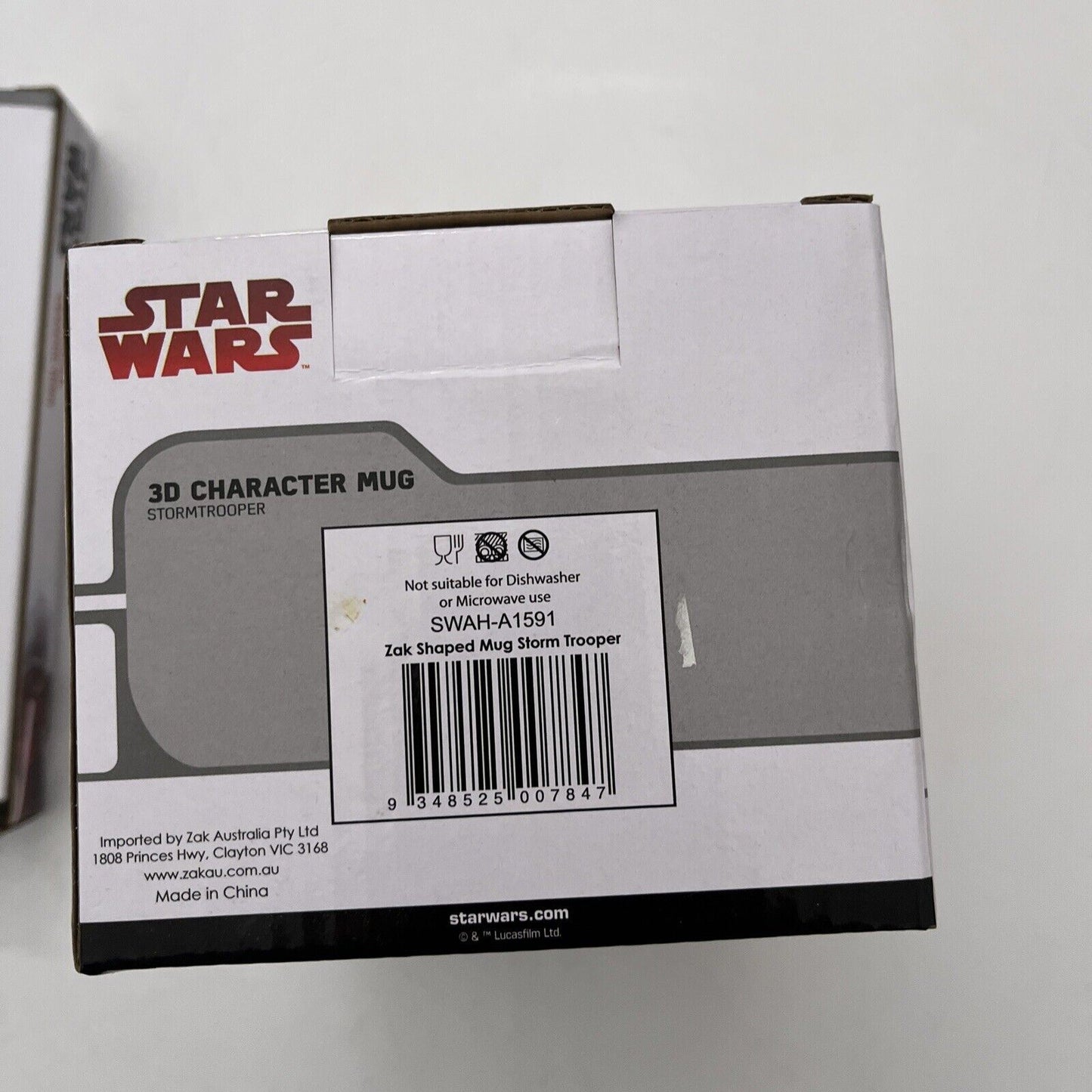Official Star Wars: Storm Trooper 3D Ceramic Mug + Darth Vader Dish NEW