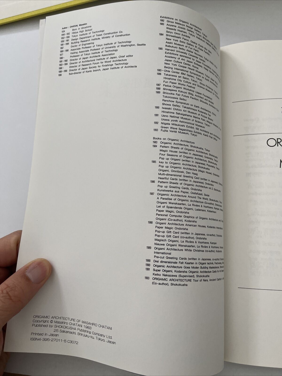 Origamic Architecture of Masahiro Chatani (English and Japanese Edition)