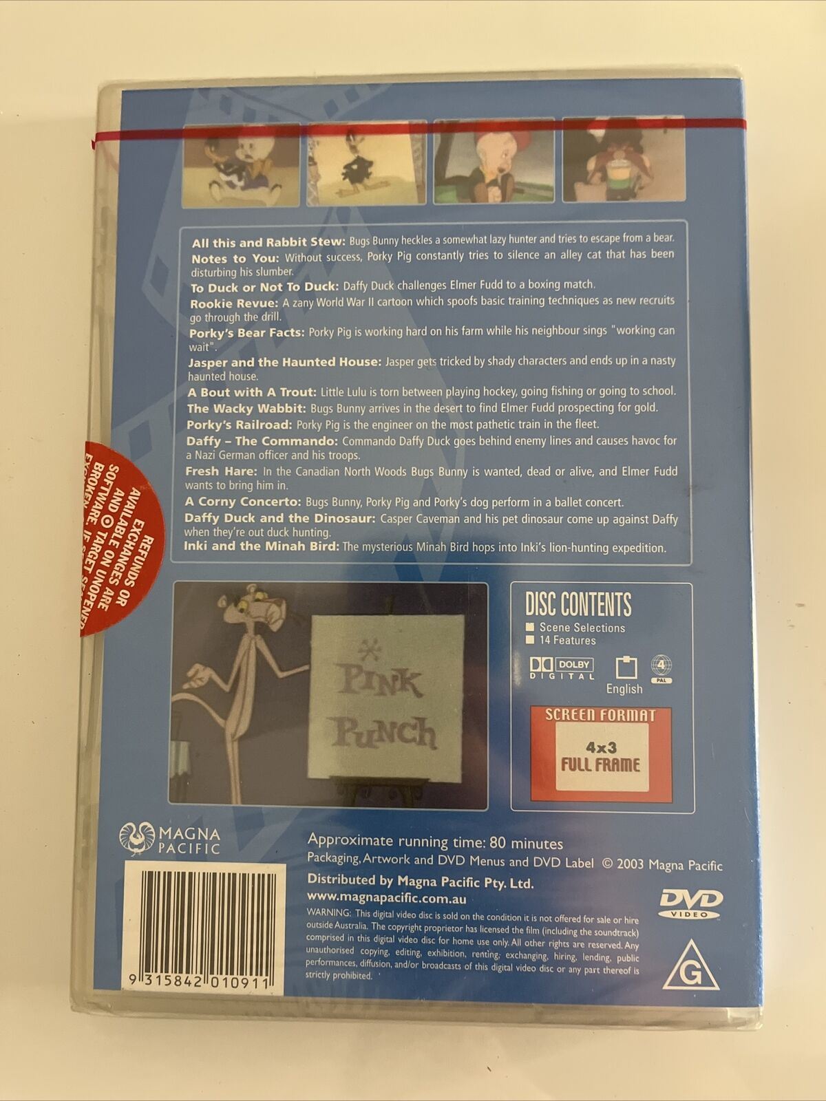 *New Sealed* Cartoon Hall of Fame : Vol 5 (DVD, 1940) Region 4