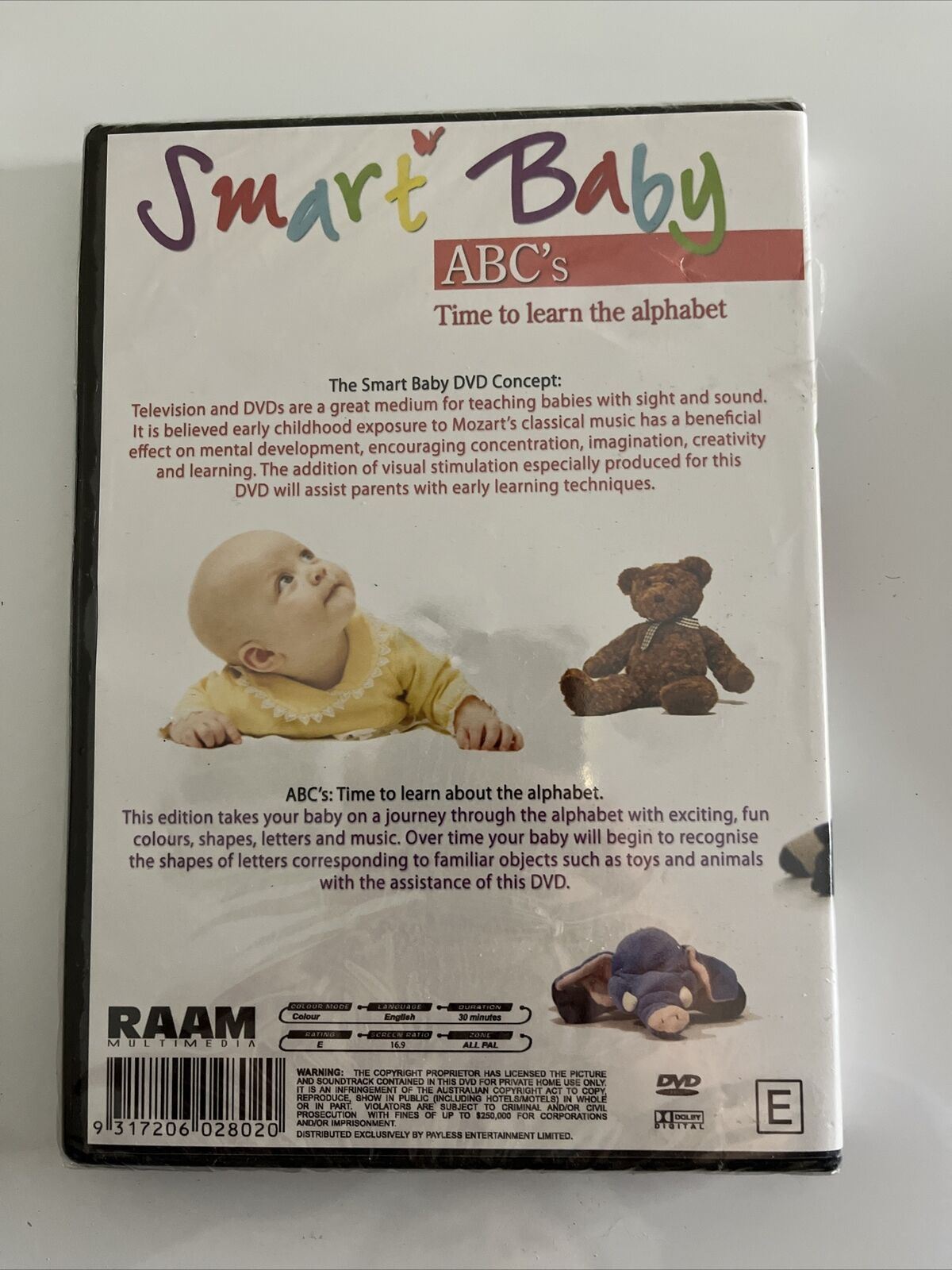 NEW 2x Smart Baby - Colours & ABC's DVD All Regions