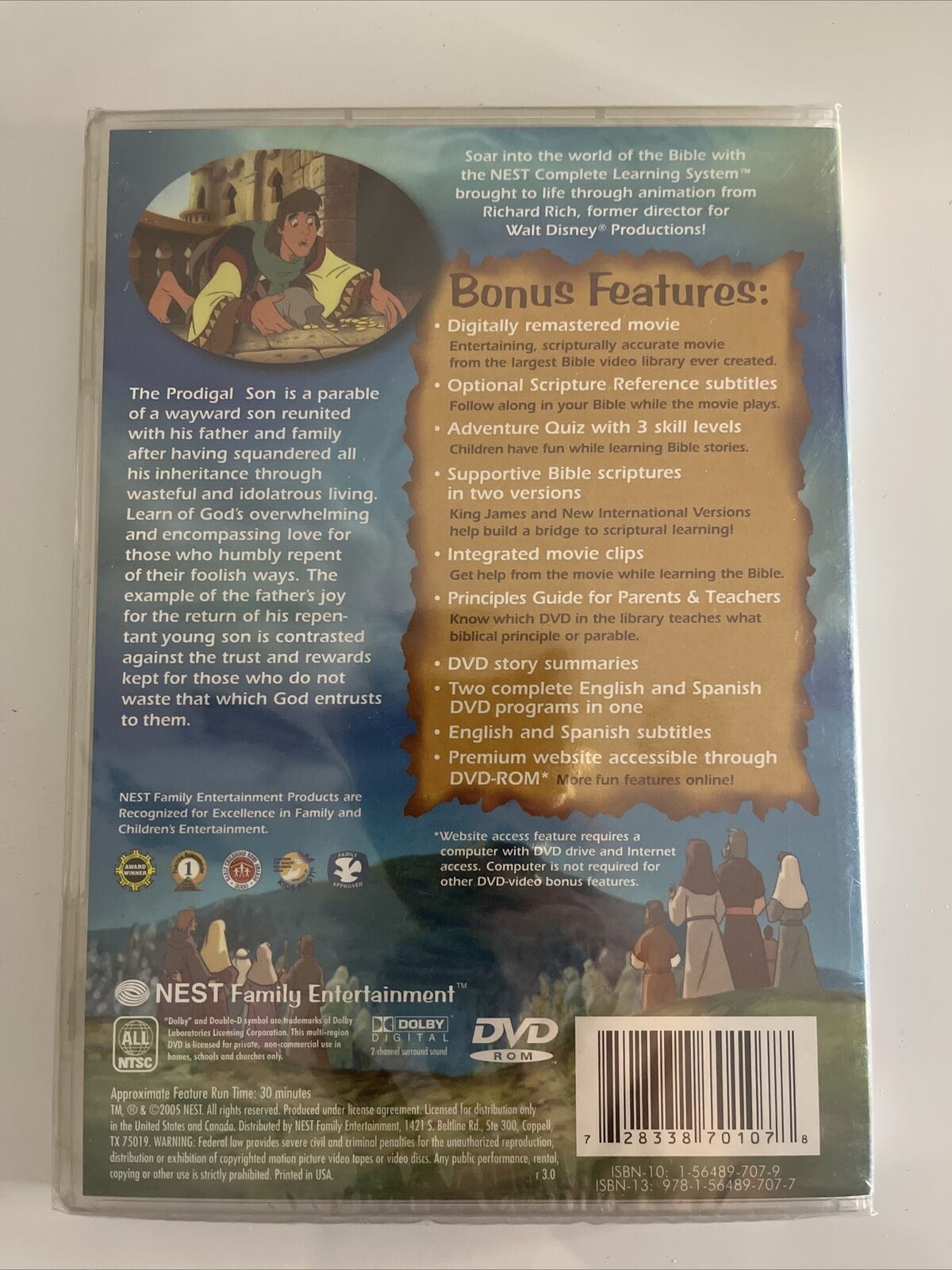 *New Sealed* The Animated Stories from the New Testament - The Prodigal Son DVD