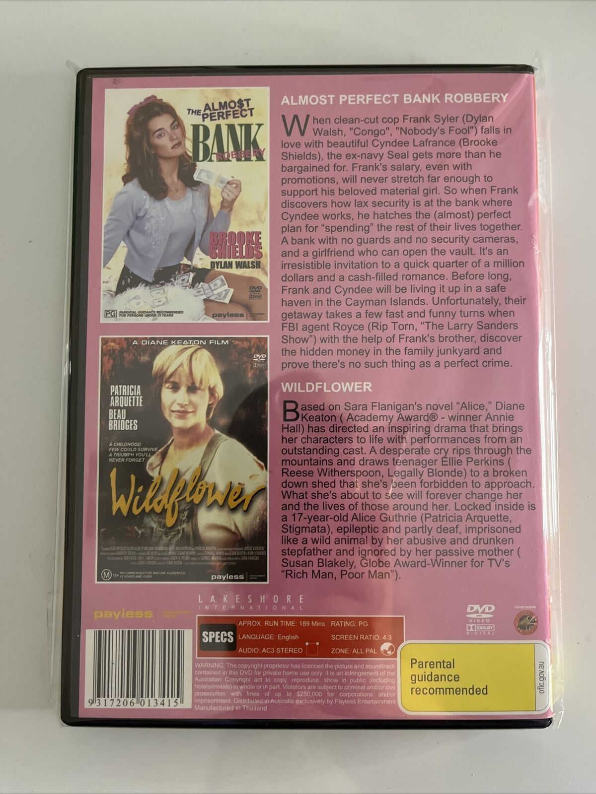 The Almost Perfect Bank Robbery / Wildflower (DVD) Brooke Shields NEW