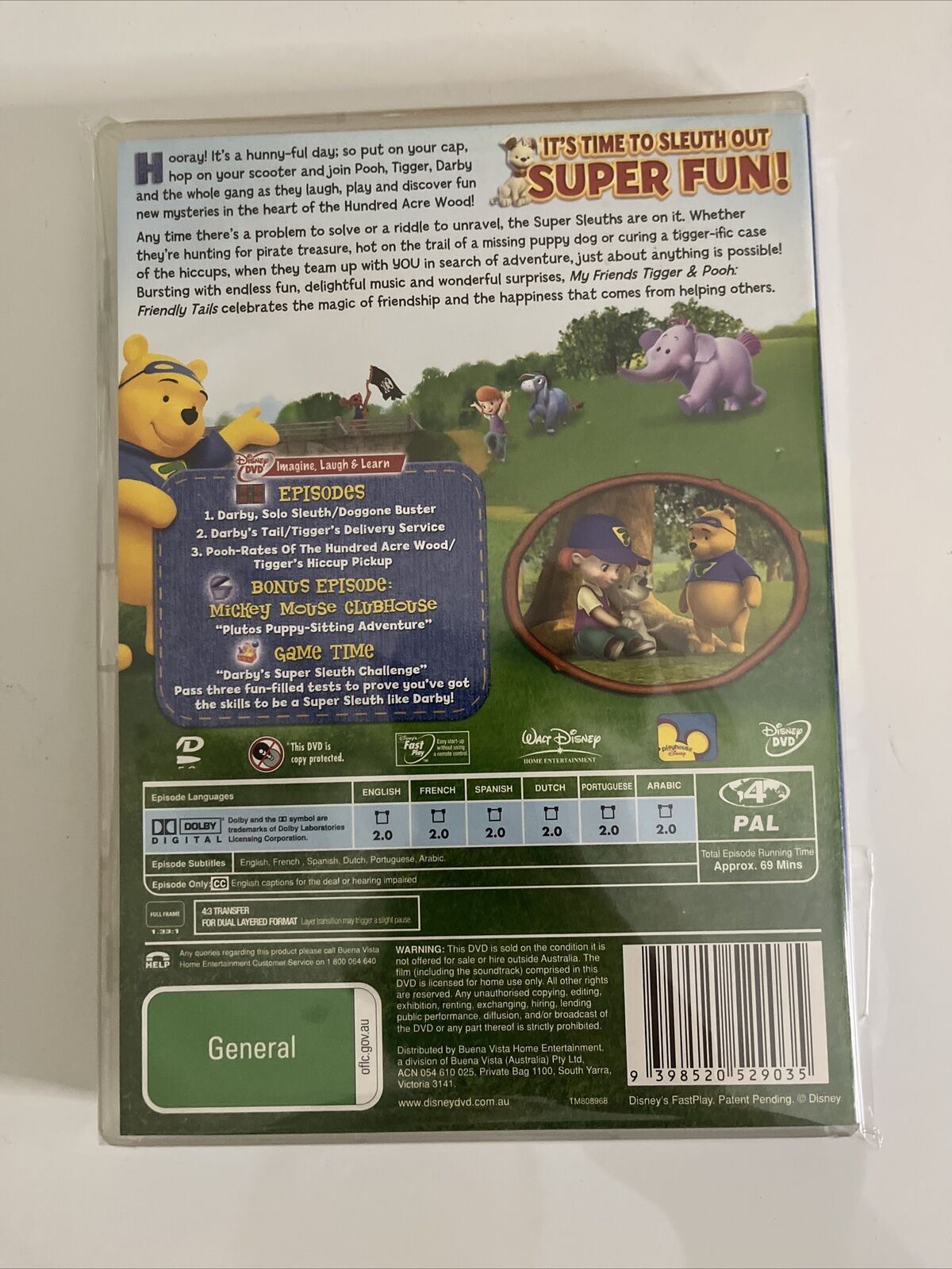 My Friends Tigger & Pooh - Friendly Tails (DVD, 2007) Disney Region 4