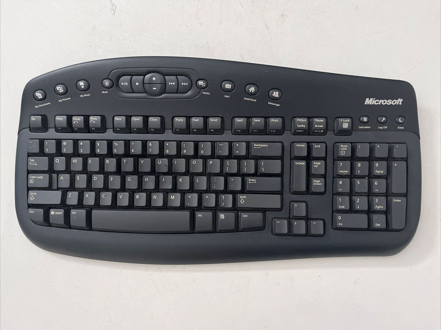 Microsoft Multimedia Keyboard 1.1 Model 1014 *For Parts Or Not Working