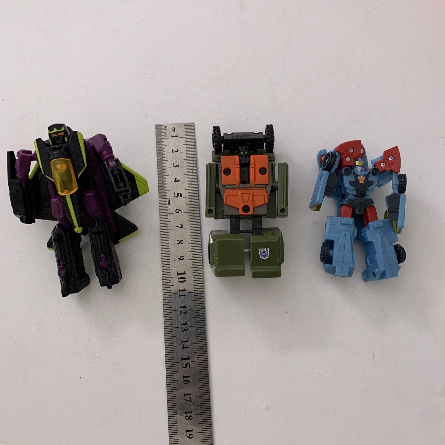 3x Transformer Rollbar 2001, Hot Shot 2005, Wind Sheer 2000 Action Figure 10cm