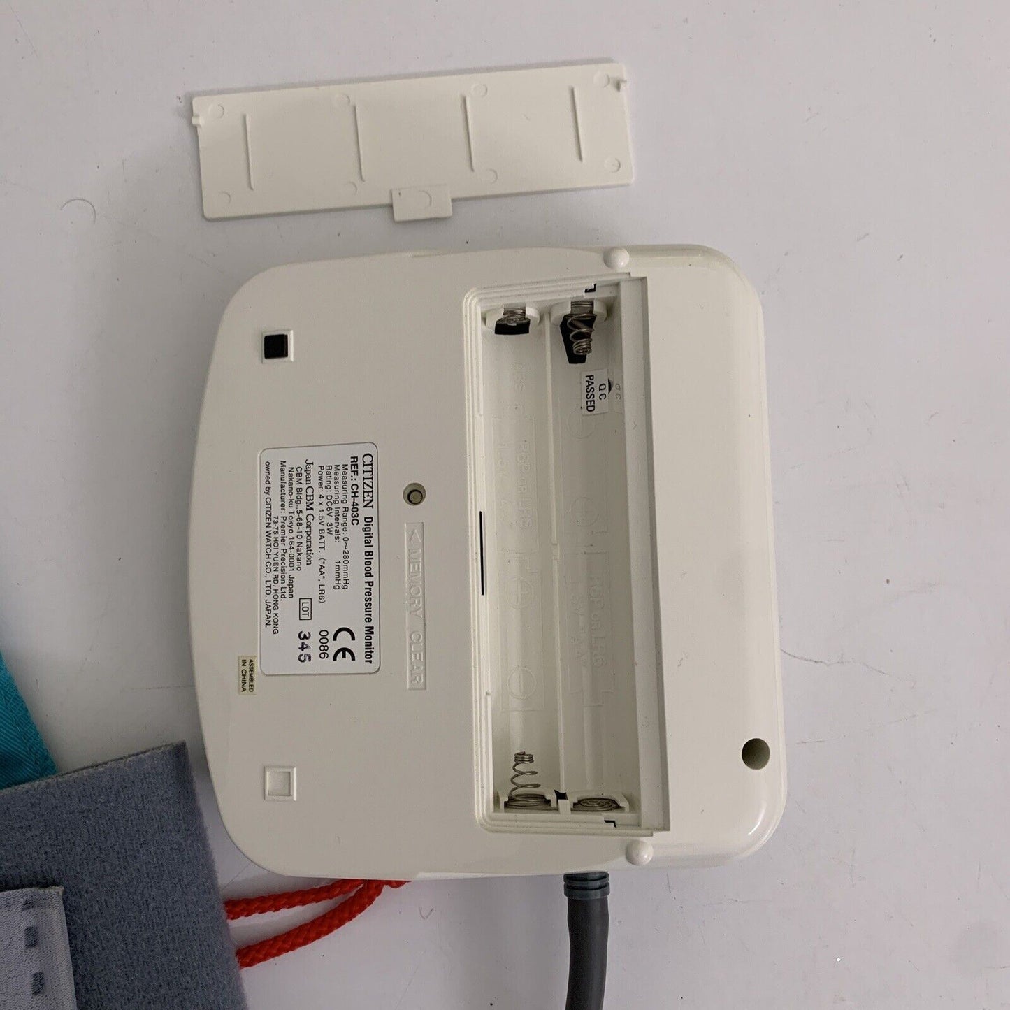 Citizen Digital Blood Pressure Monitor CH-403C Upper Arm