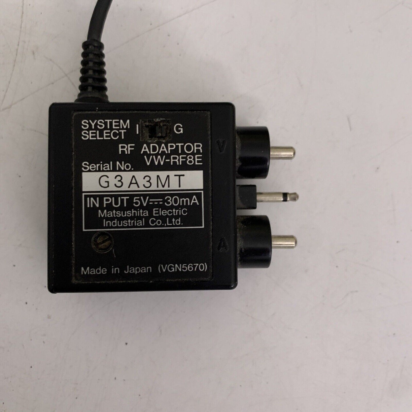 Genuine Panasonic VW-RF8 RF Adaptor For Camcorder Tested Working Made in Japan