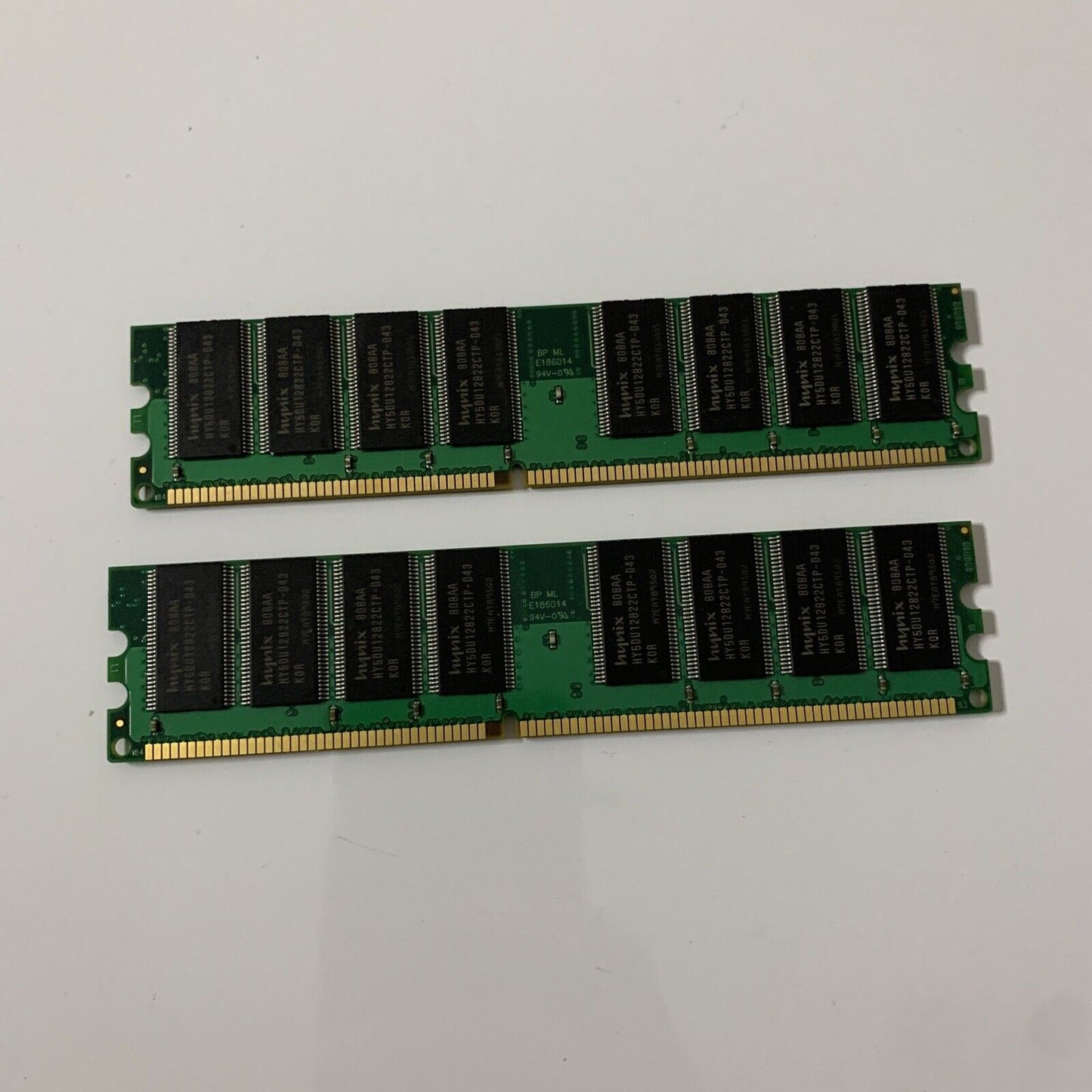 2x PNY DDR 400 1GB DIMM RAM DDCA2430.A8H6M PC3200