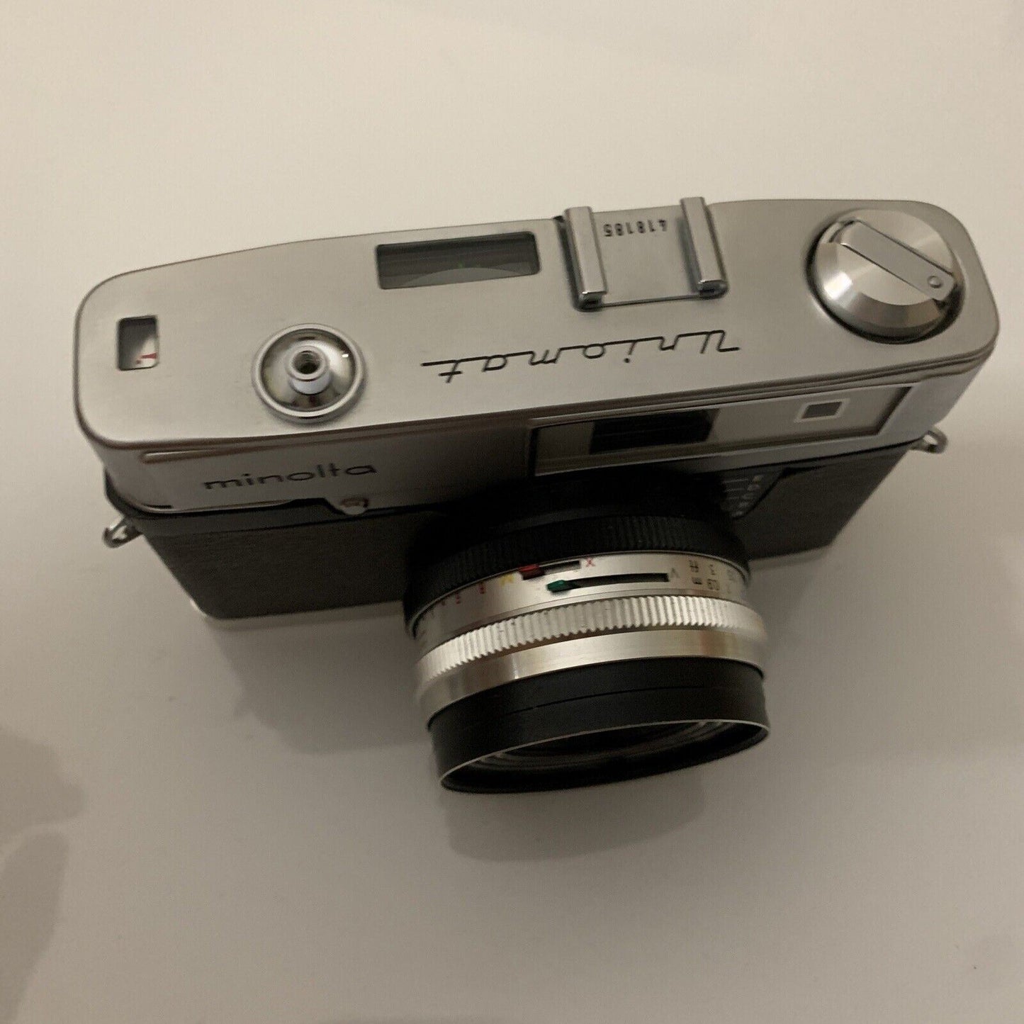 Vintage Minolta Uniomat III 35mm Film Camera Lens Rokkor 1:2.8/45mm 1965