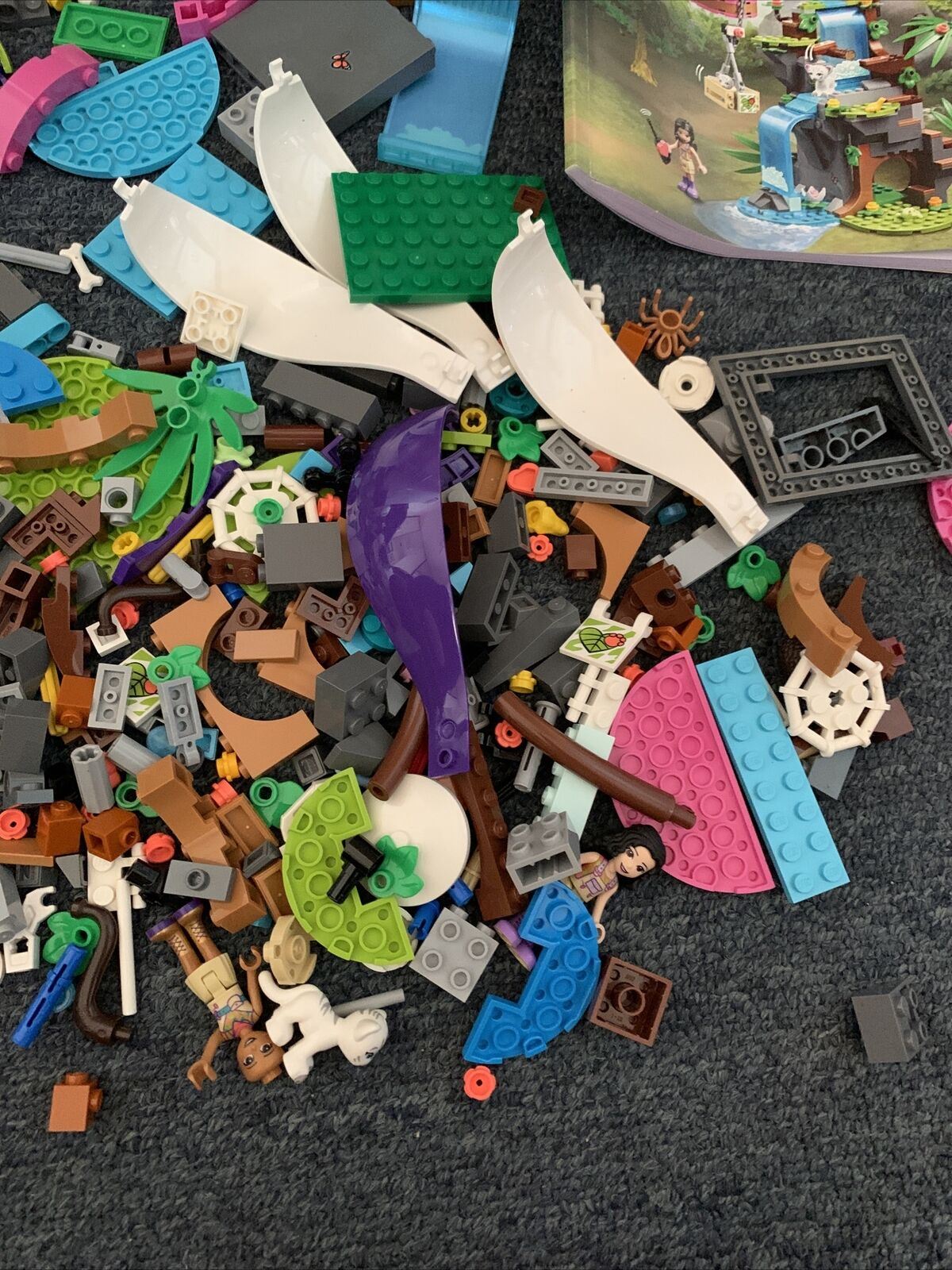 LEGO Friends Tiger Hot Air Balloon Jungle Rescue 41423 Complete