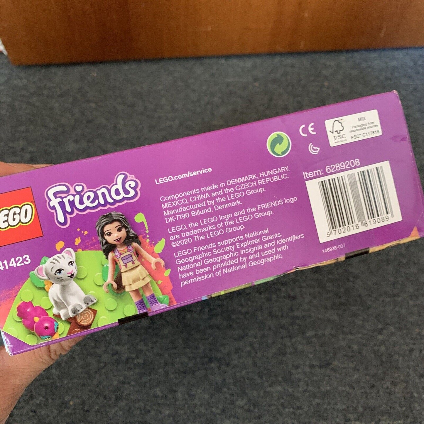 LEGO Friends Tiger Hot Air Balloon Jungle Rescue 41423 Complete