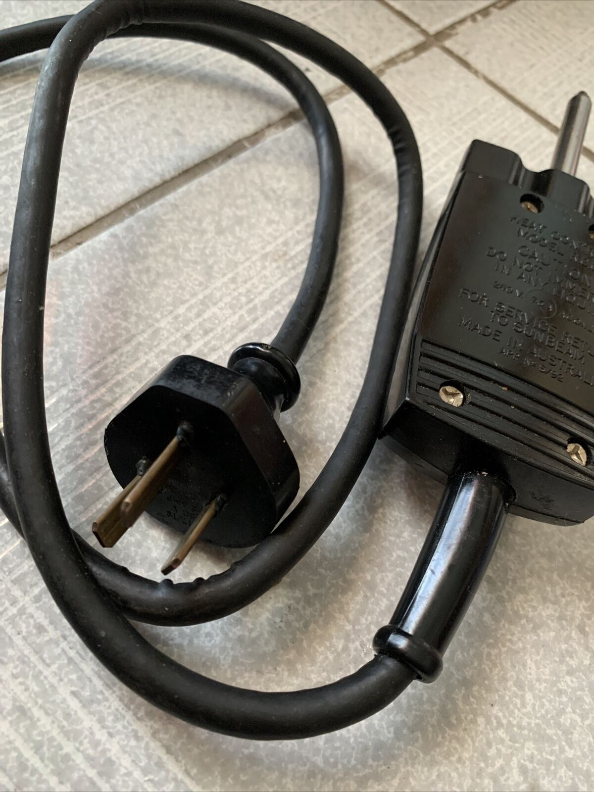 Sunbeam Heat Control Model RCC 240V 7.5A Temperature Probe Power Supply