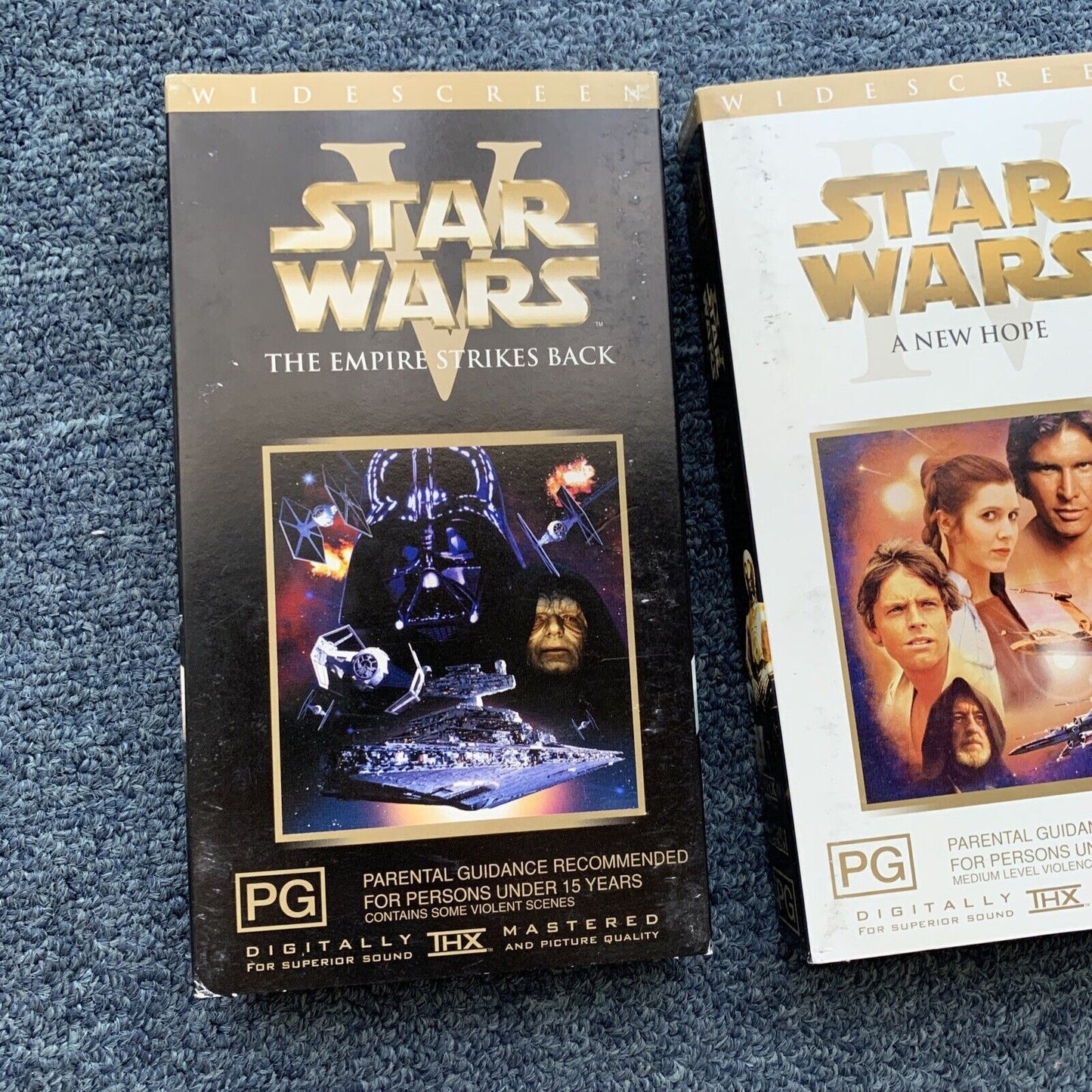 Star Wars Stormtrooper Action Figure 18" 47cm & VHS Original Trilogy Set