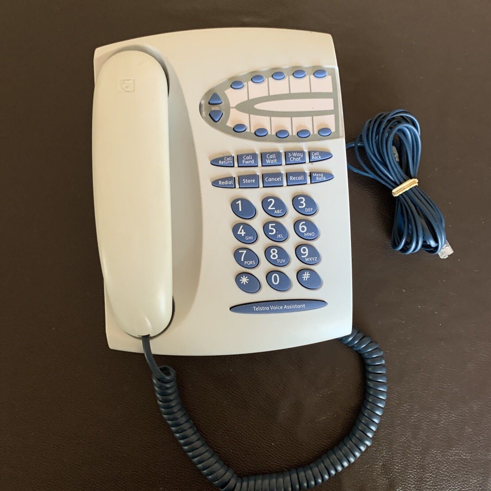 Telstra T1000S Corded Telephone NBN Compatible Tested & Working Retro
