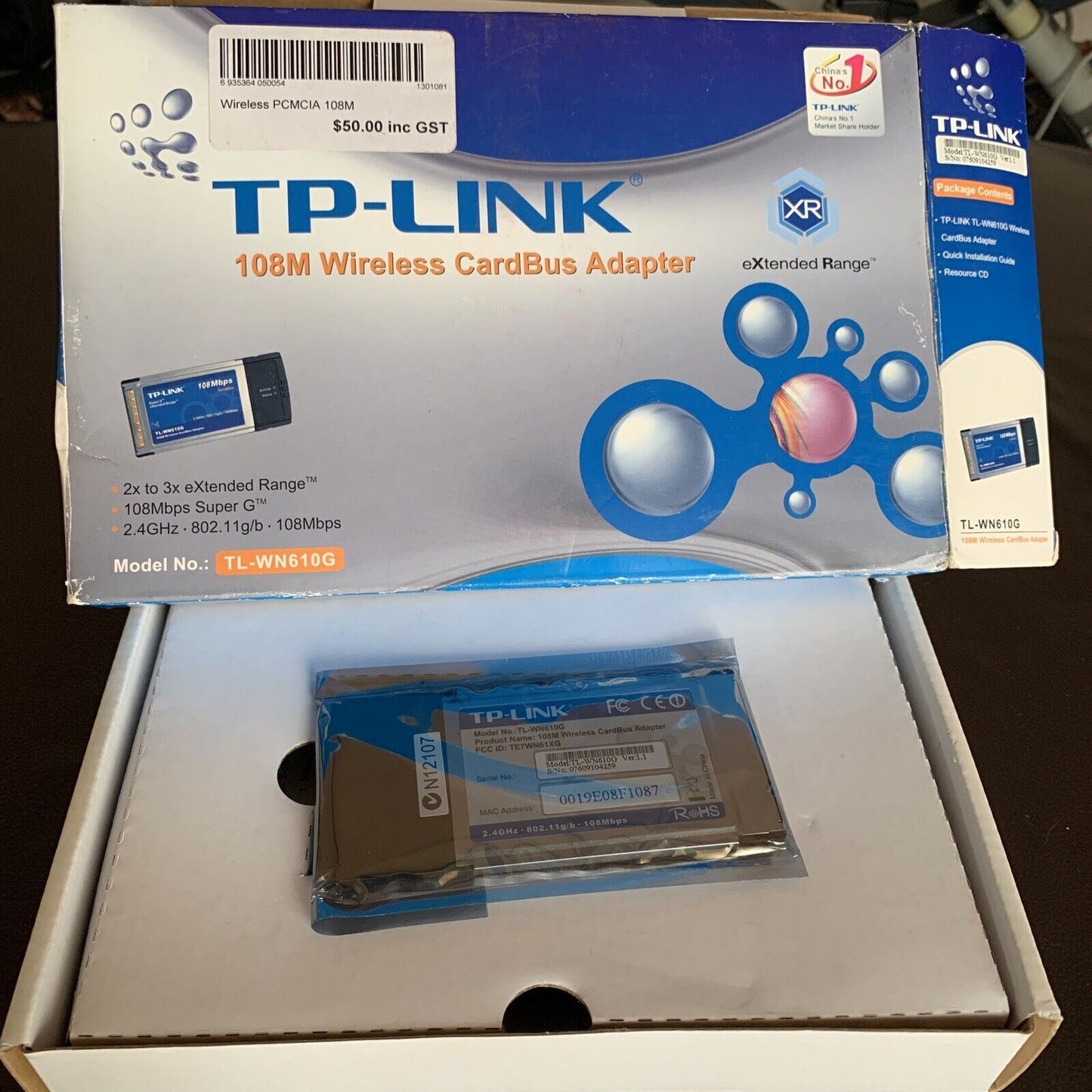 TP-LINK 108M Wireless CardBus PCMCIA Adapter