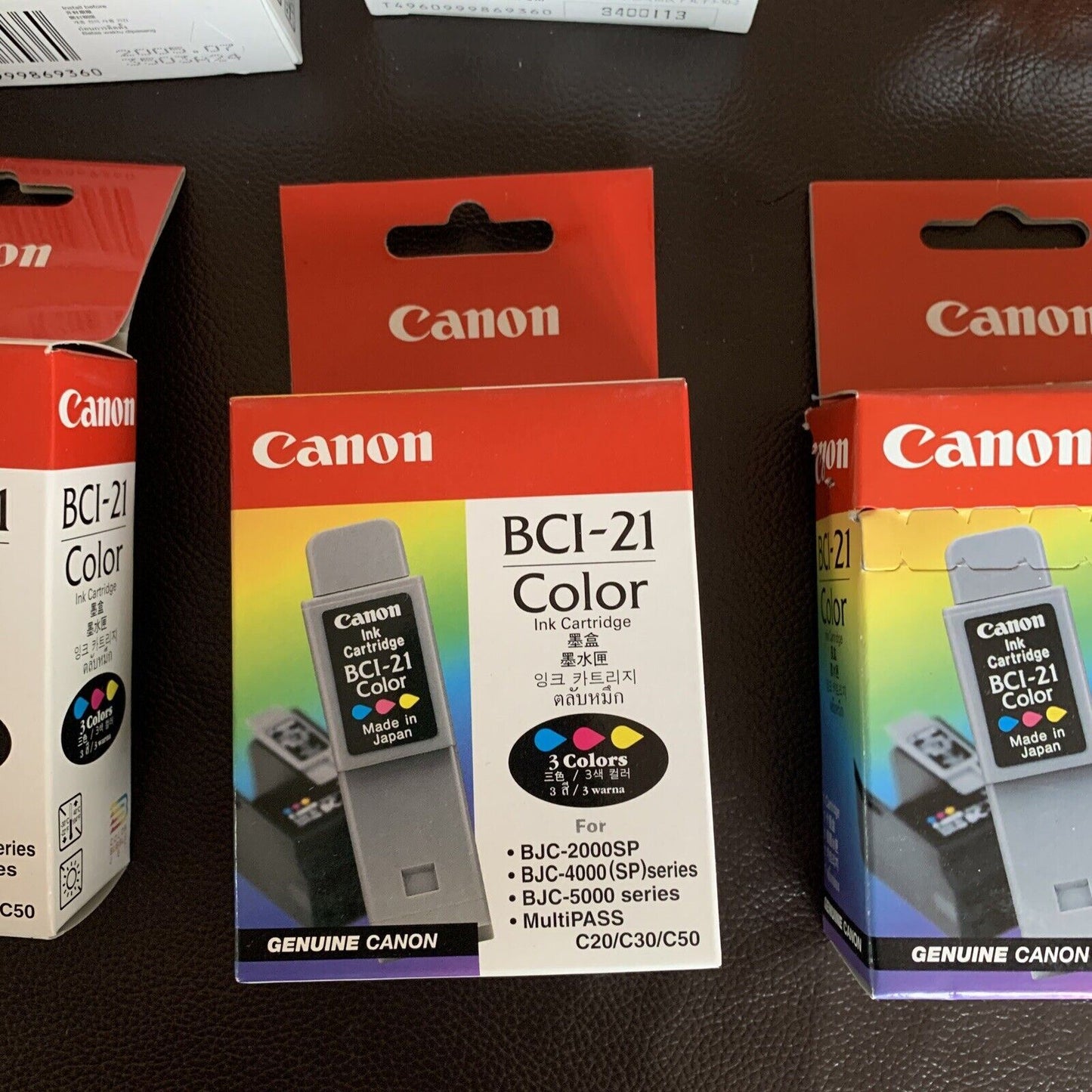 Genuine Canon BCI-21 3x Color Ink 3x Black Inkjet Cartridge