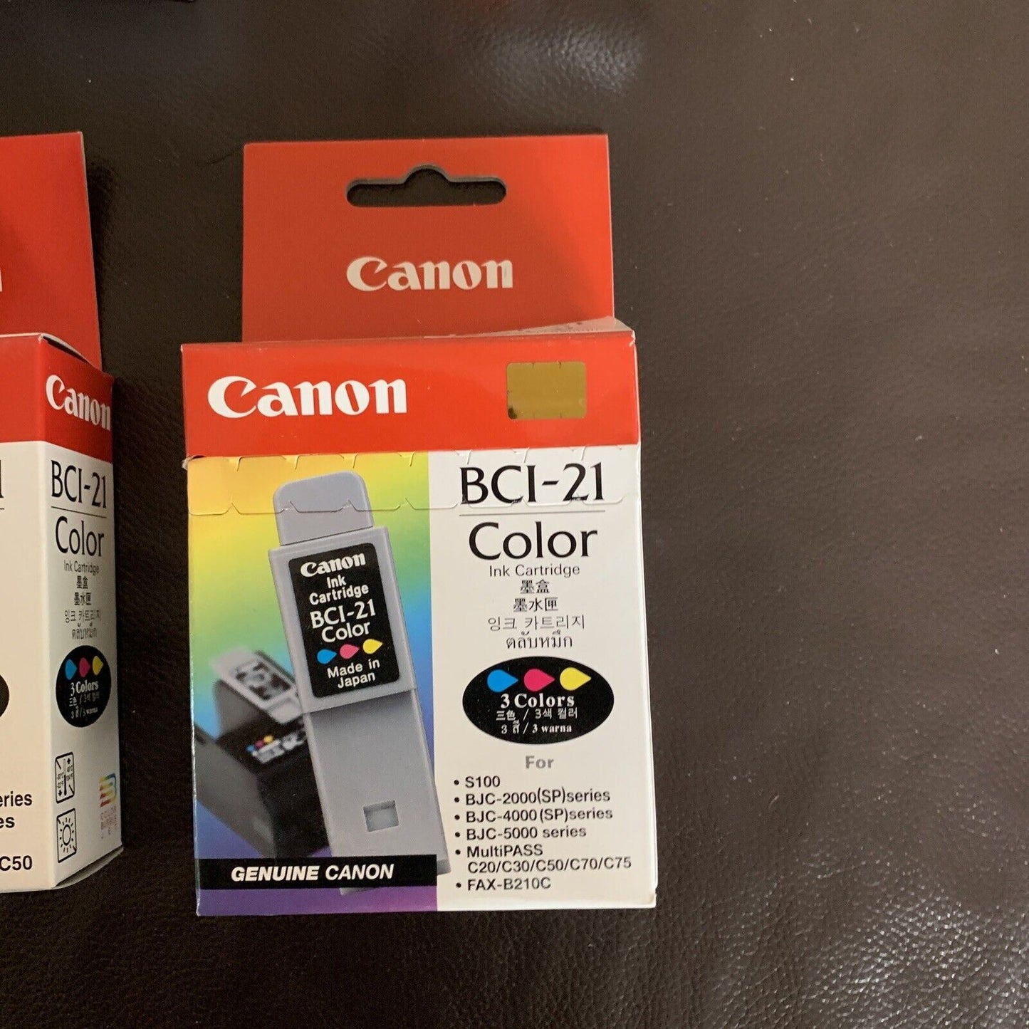 Genuine Canon BCI-21 3x Color Ink 3x Black Inkjet Cartridge