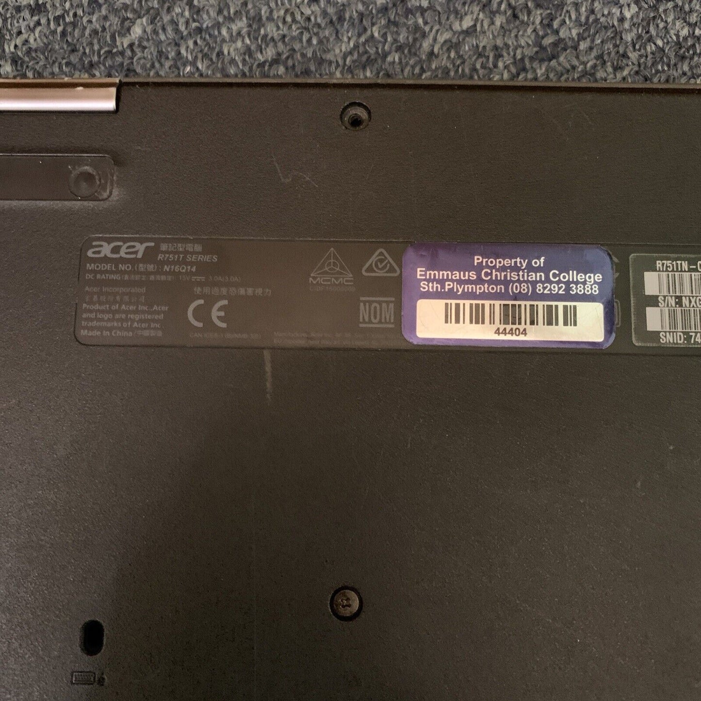 Acer N16Q14 Chromebook R751T 11.6" Touch Intel Celeron N3350 4GB Memory 32GB SSD