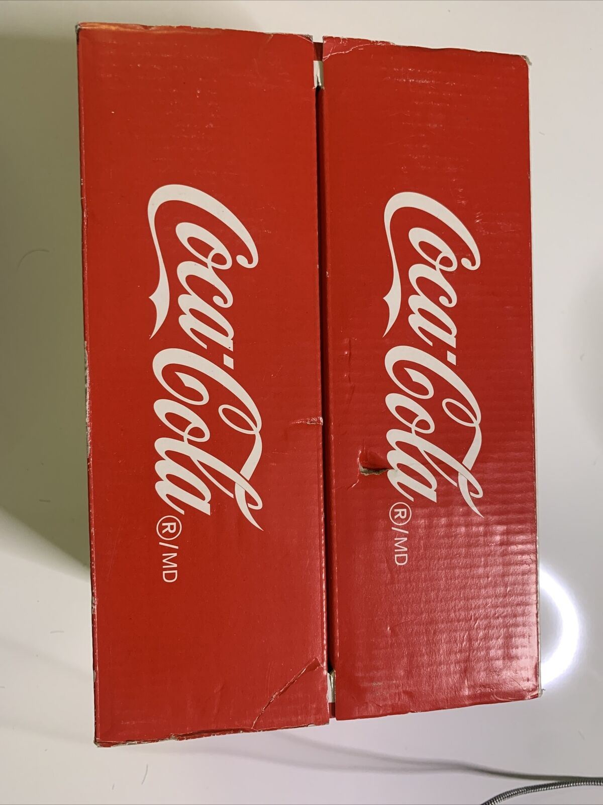 Coca Cola Set of 6 Drinking Glasses Retro Contoured 370ml NEW