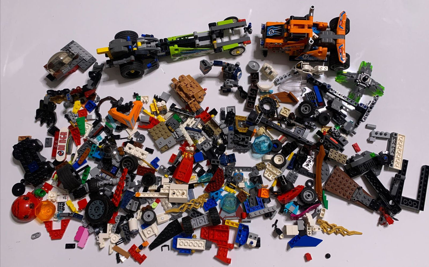 Lego Bulk Lot Drag Racer Truck Technic Bionicle 1.1kg