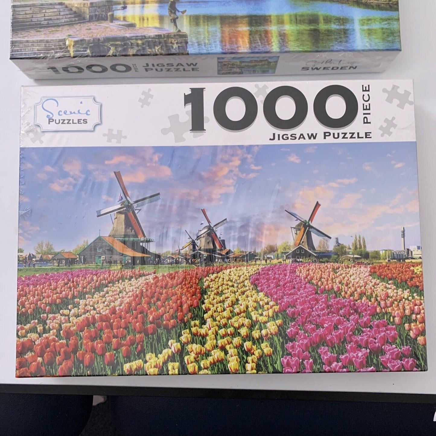 *New Sealed* 2x Scenic Jigsaw Puzzle Sweden & Netherlands 1000 Pieces 70x50 cm