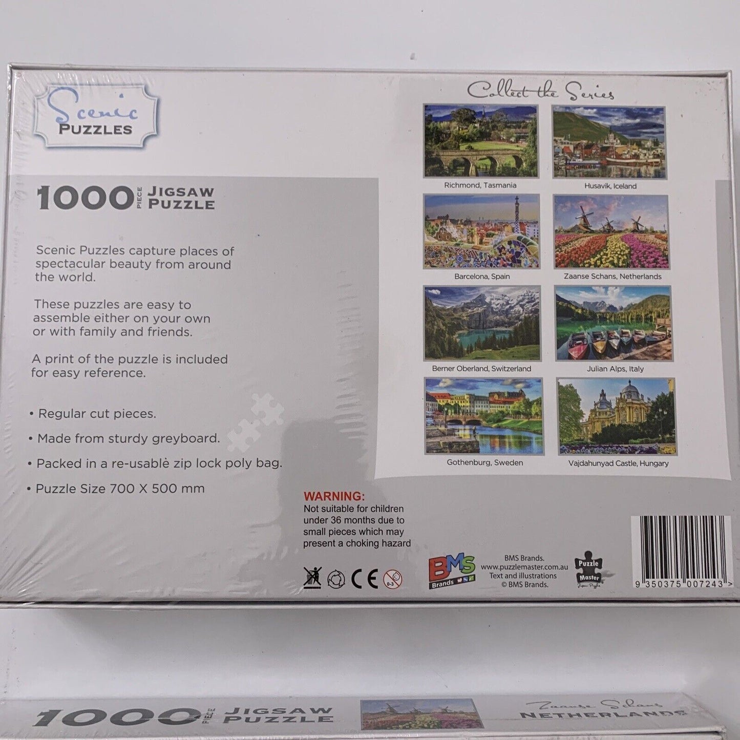 *New Sealed* 2x Scenic Jigsaw Puzzle Sweden & Netherlands 1000 Pieces 70x50 cm