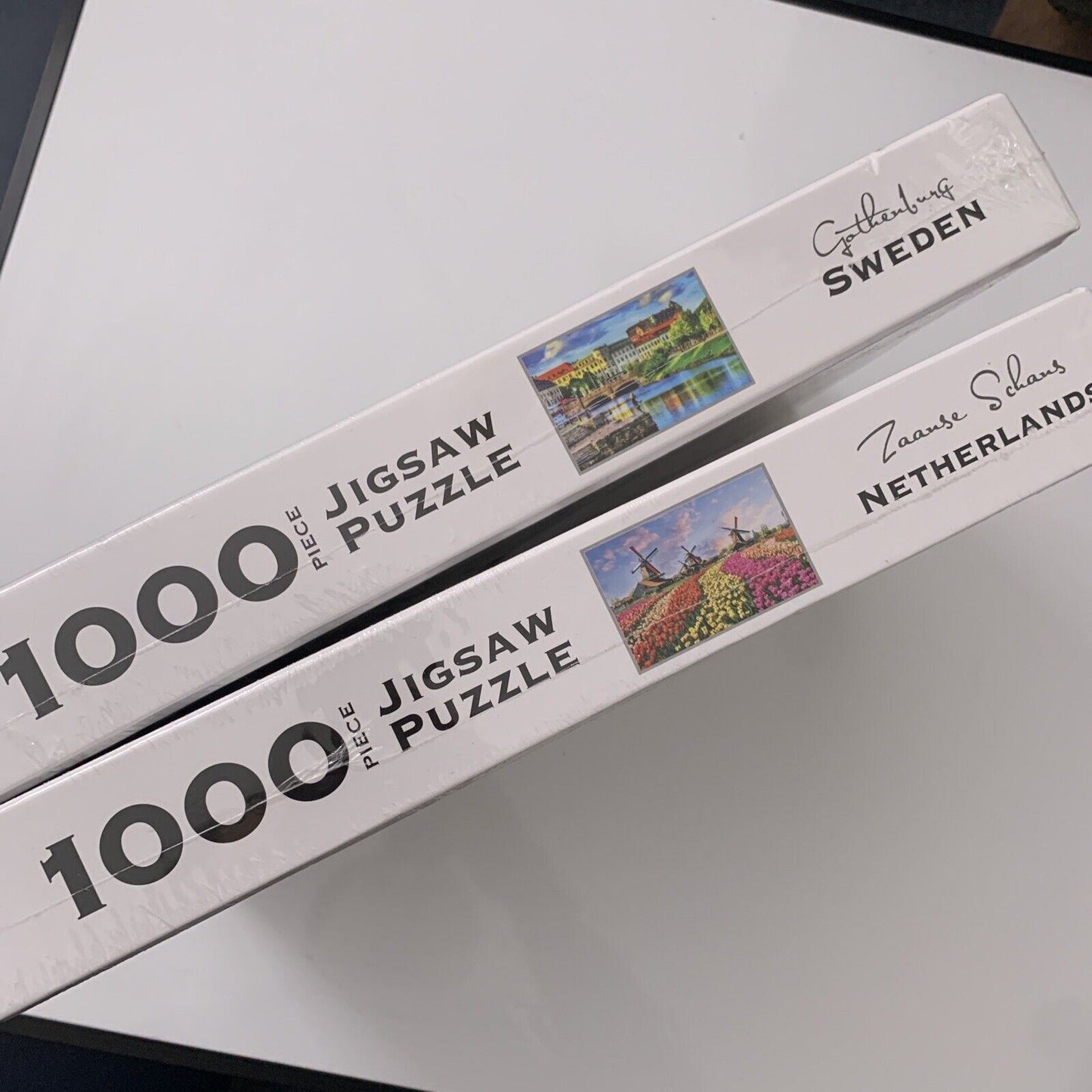 *New Sealed* 2x Scenic Jigsaw Puzzle Sweden & Netherlands 1000 Pieces 70x50 cm